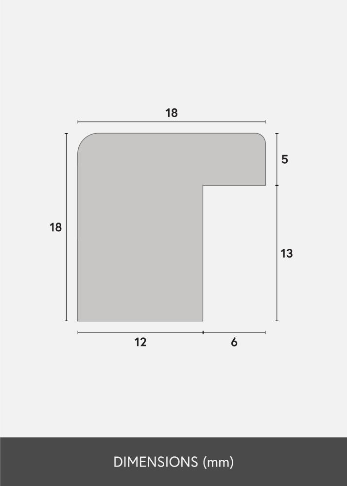 Raam Selection Akruulklaas tamm 50x90 cm