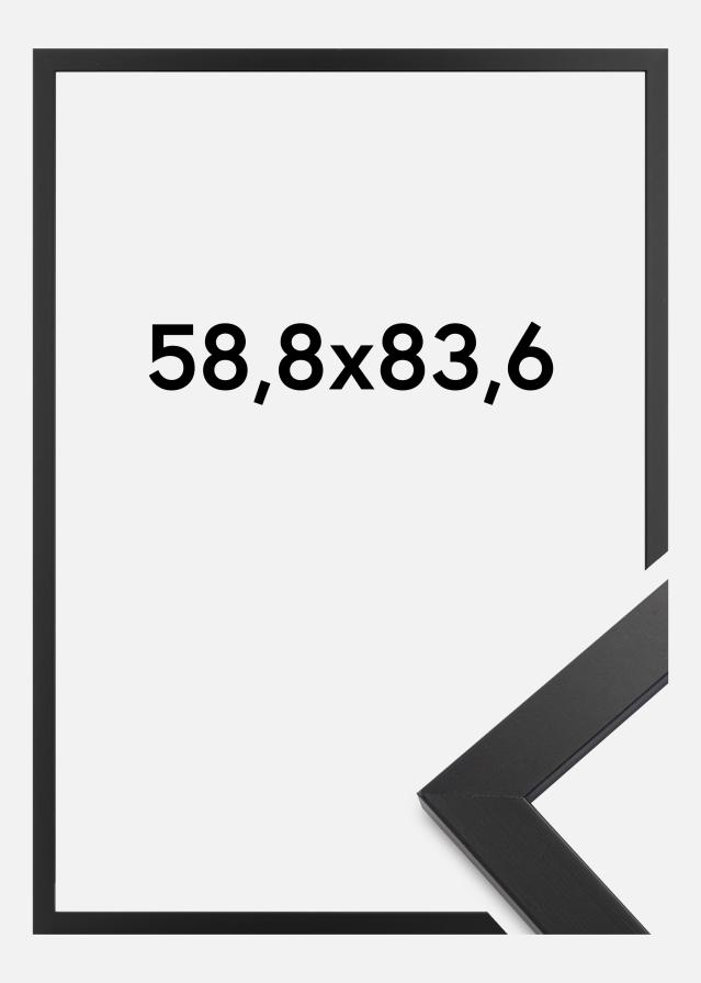 Raam Black Wood Akruulklaas 58,8x83,6 cm