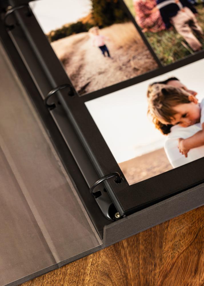 KAILA PHOTO Album Black - Coffee Table Photo Album (60 mustad lehekuljed)