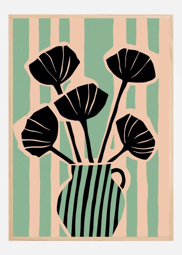 Striped Still Life I Poster