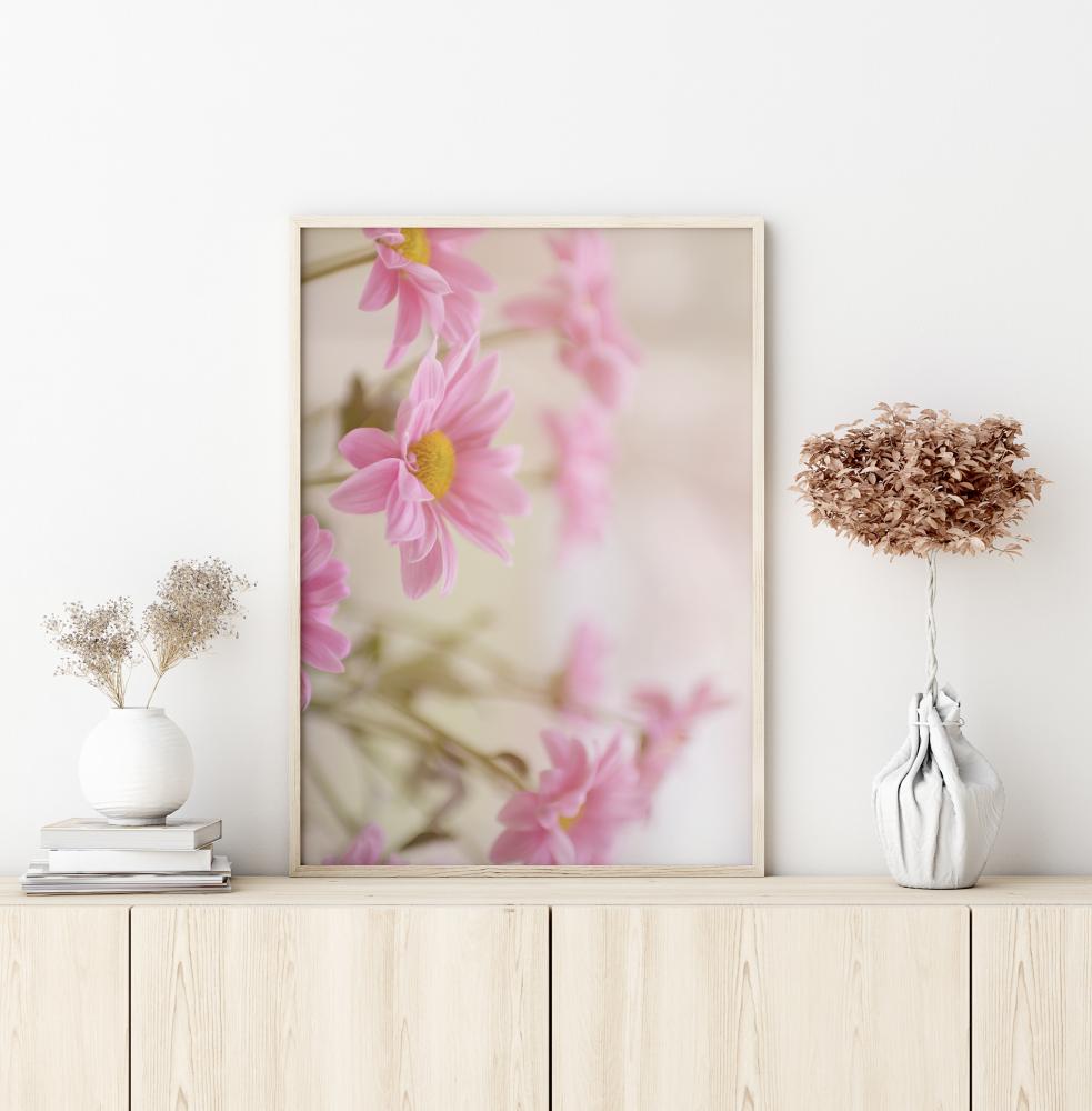 Pink Flowers Plakat