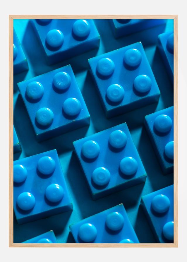 Blue lego reklaamplakat