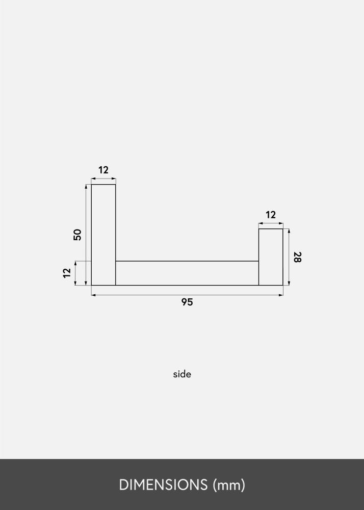 Pildi riiul valge 90 cm