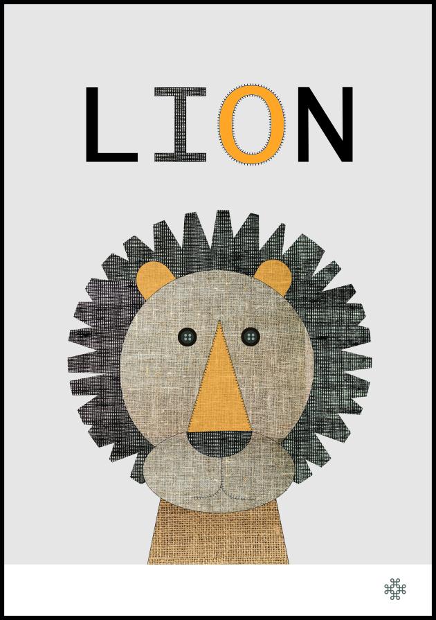 Fabric lion reklaamplakat