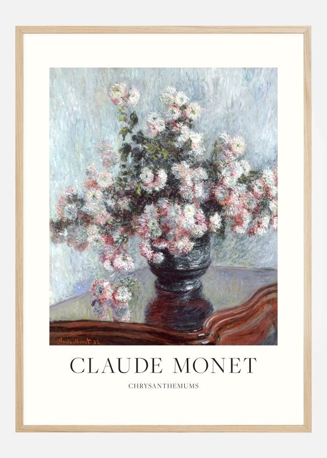 Claude Monet -Chrysanthemums reklaamplakat