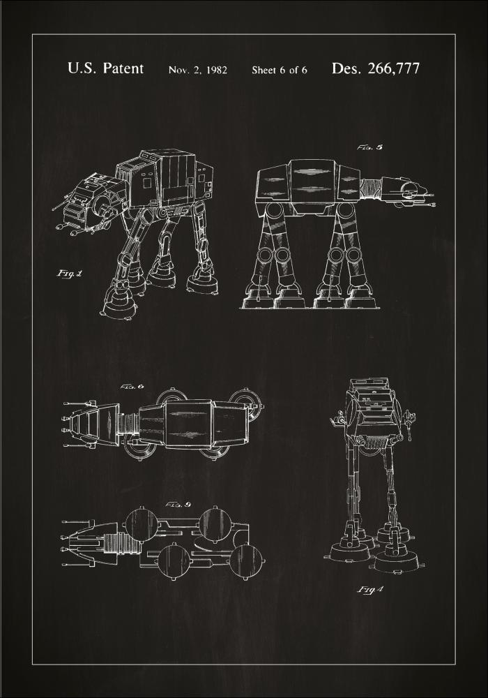 Patenteeritud joonistus - Star Wars - Walker - muster Plakat