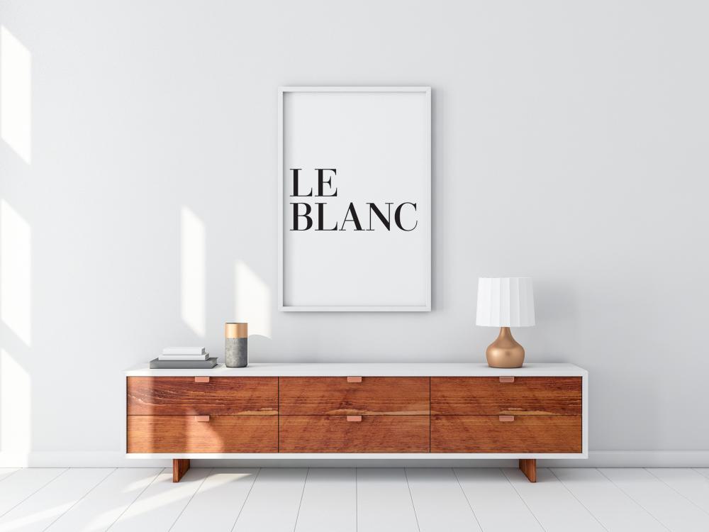 Le blanc reklaamplakat