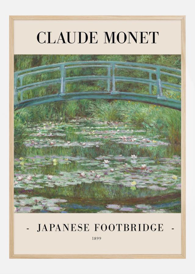 Claude Monet -Japanese Footbridge 1899 reklaamplakat