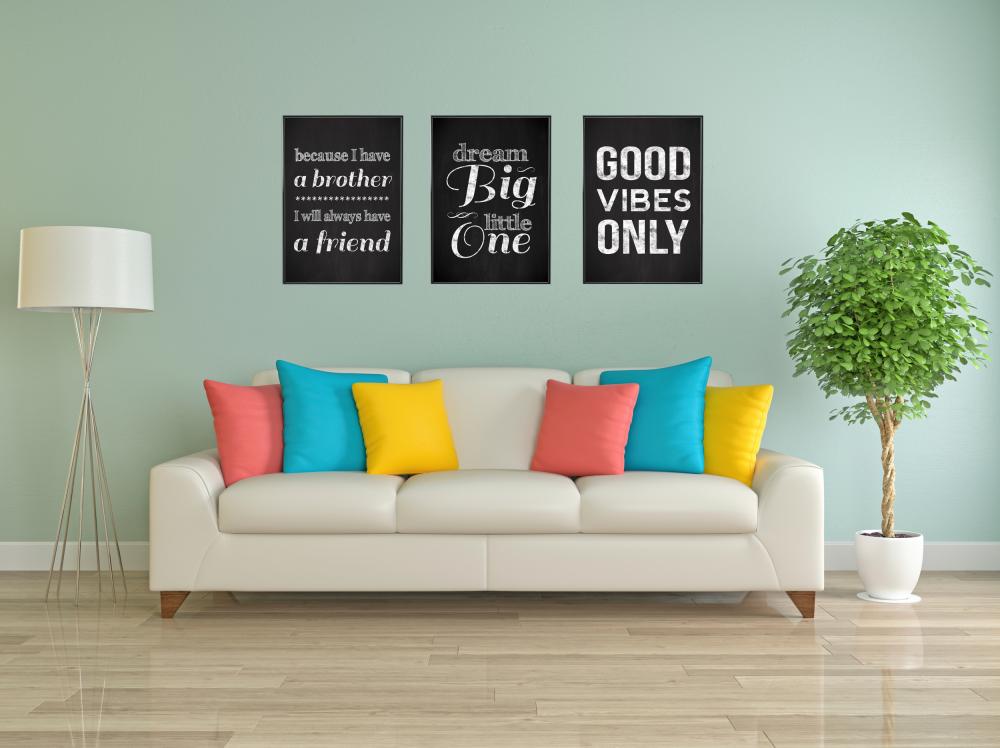 Good vibes only - Svart reklaamplakat