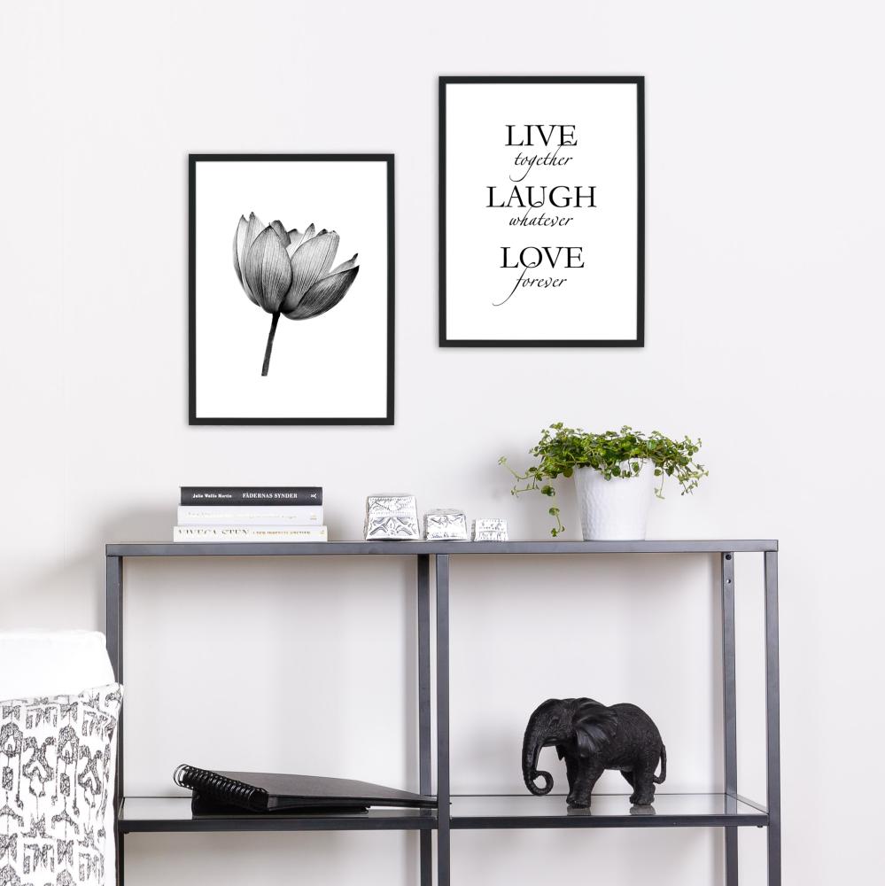 Live, laugh, love - muster reklaamplakat