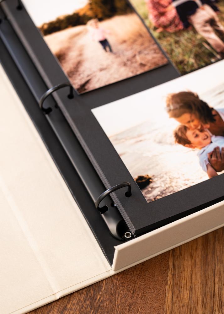 KAILA BEST DAY EVER Creme - Coffee Table Photo Album (60 mustad lehekuljed)