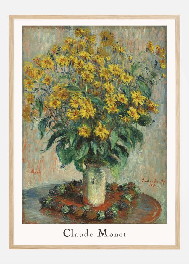 Claude Monet -Jerusalem Artichoke Flowers reklaamplakat