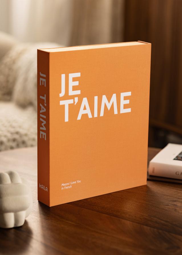 KAILA JE T'AIME - Coffee Table Photo Album (60 mustad lehekuljed / 30 lehte)