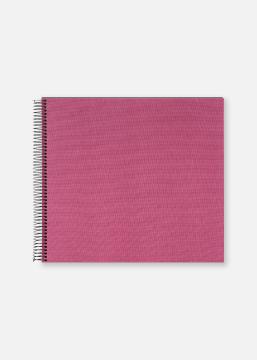 Bella Vista spiraalalbum Fuchsia - 35x30 cm (40 mustad lehekuljed / 20 lehte)