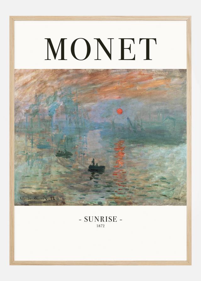 Claude Monet -Sunrise 1872 reklaamplakat