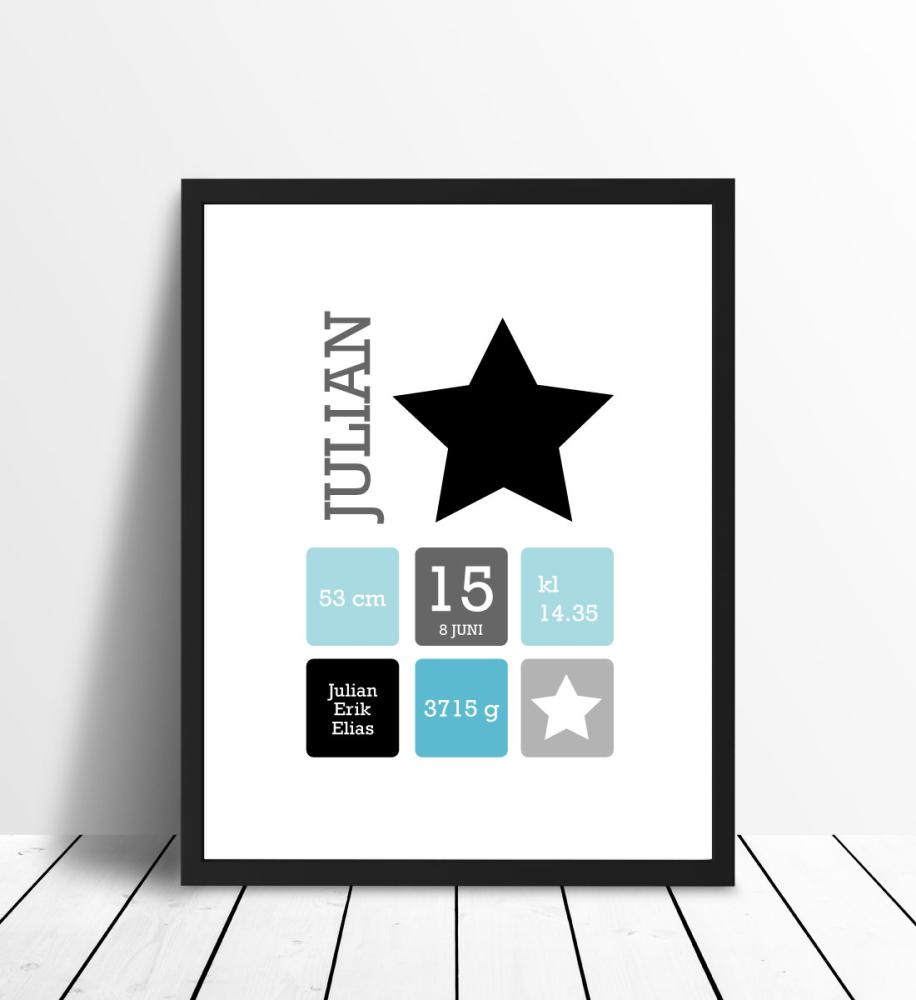 Star Birth reklaamplakat Black/Blue