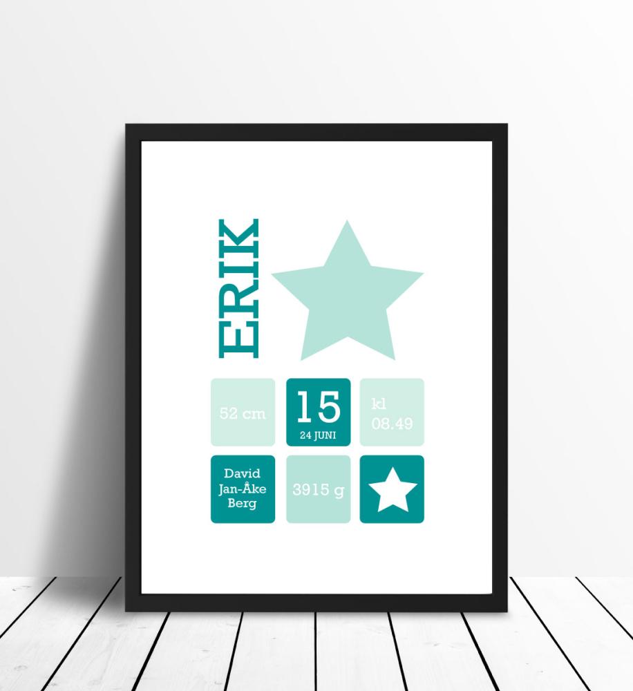 Star Birth reklaamplakat Turquoise