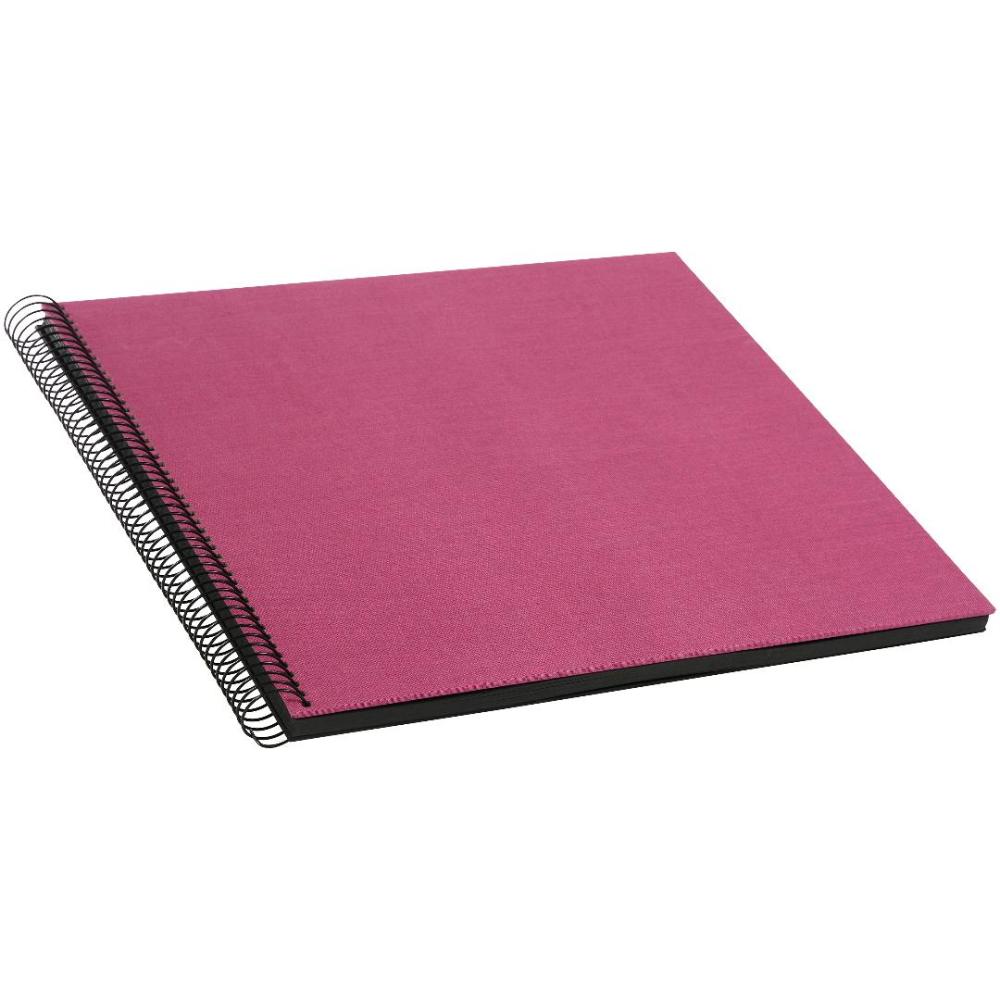 Bella Vista spiraalalbum Fuchsia - 35x30 cm (40 mustad lehekuljed / 20 lehte)