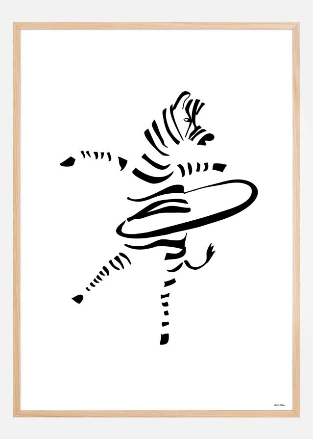 Hula Hoop Zebra reklaamplakat