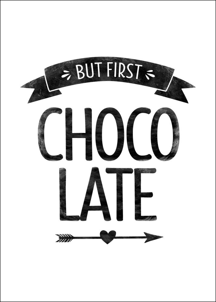 But first chocolate Retro reklaamplakat