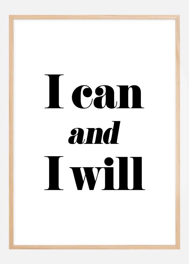 I can and I will reklaamplakat