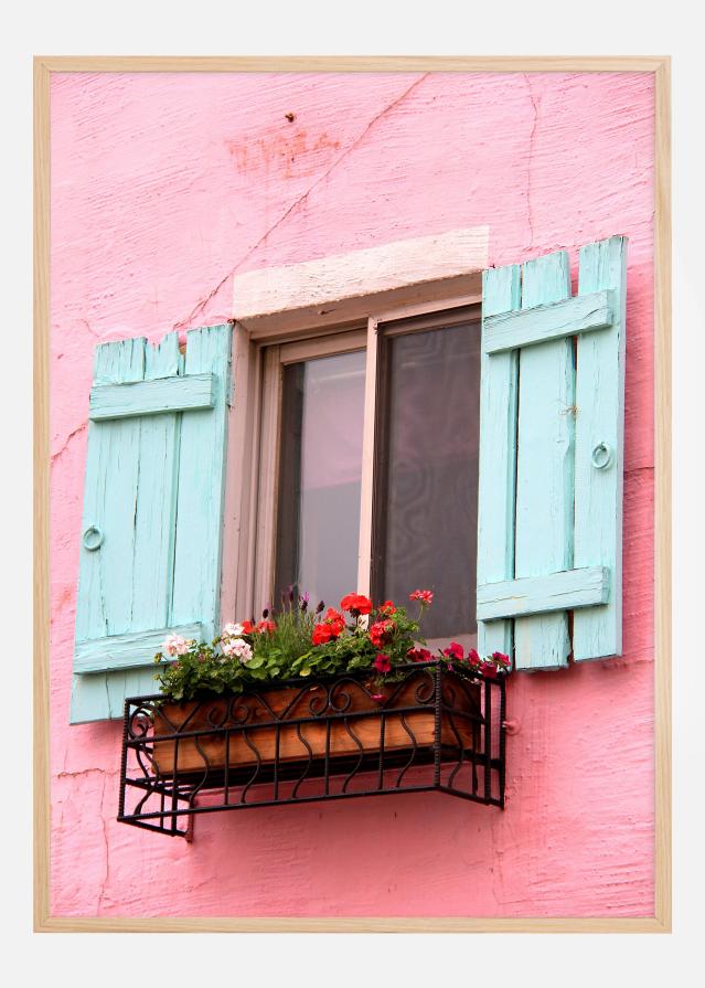 Colourful window reklaamplakat