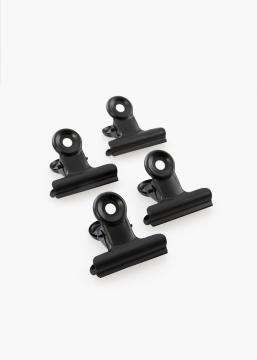 KAILA reklaamplakat Clip Black 40 mm - 4 pk