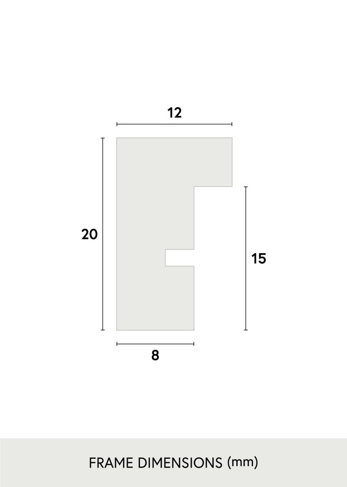 Raam E-Line roheline 70x100 cm - paspartuu muster 59,4x84 cm (A1)