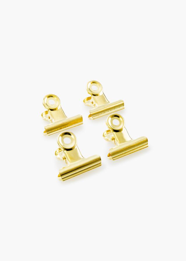 KAILA reklaamplakat Clip Gold 30 mm - 4 pk