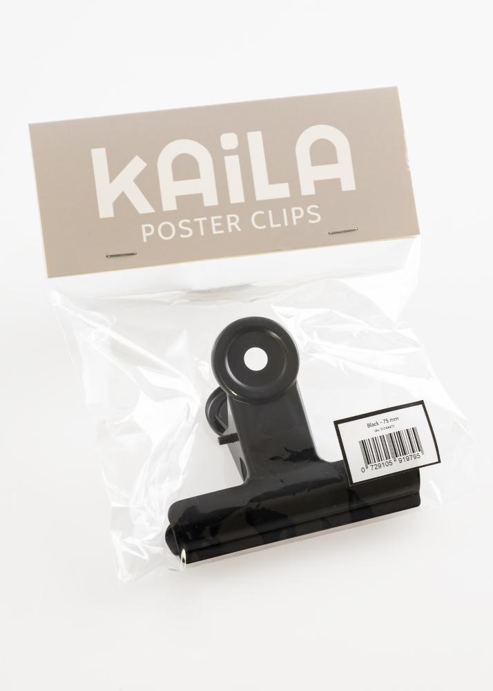 KAILA reklaamplakat Clip Black - 75 mm