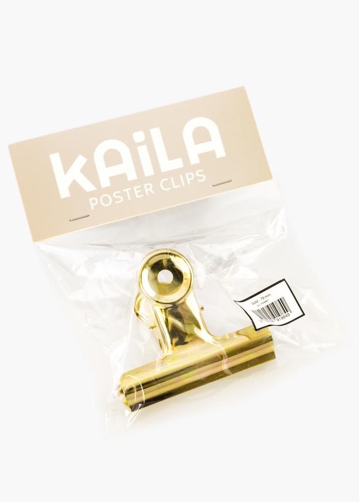 KAILA reklaamplakat Clip Gold - 75 mm