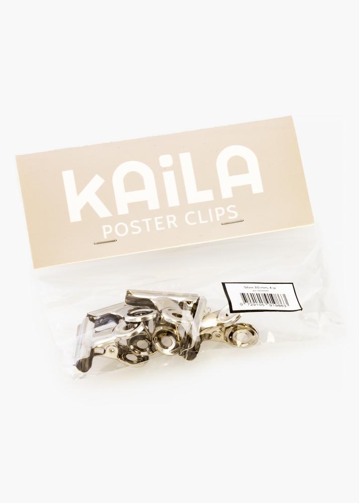 KAILA reklaamplakat Clip hobedane 30 mm - 4 pk