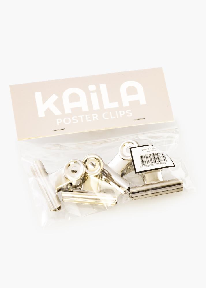 KAILA reklaamplakat Clip hobedane 40 mm - 4 pk