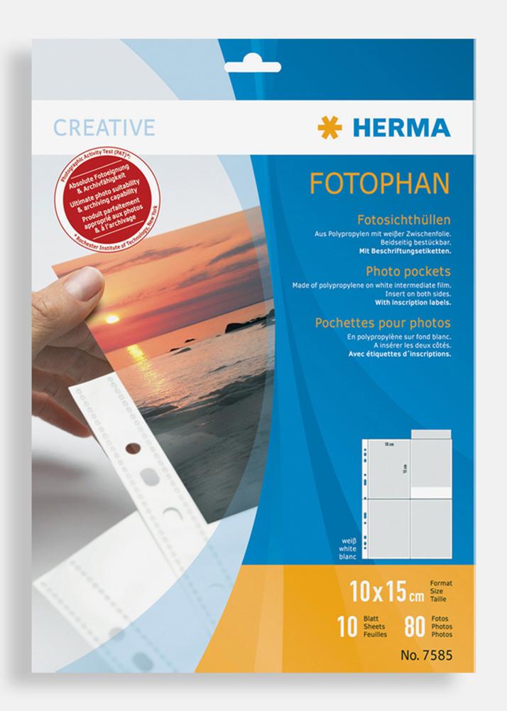 Herma fototaskud 10x15 cm pustine - 10 pakis valed