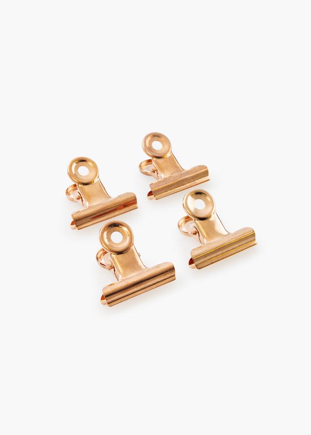 KAILA reklaamplakat Clip Rose Gold 30 mm - 4 pk