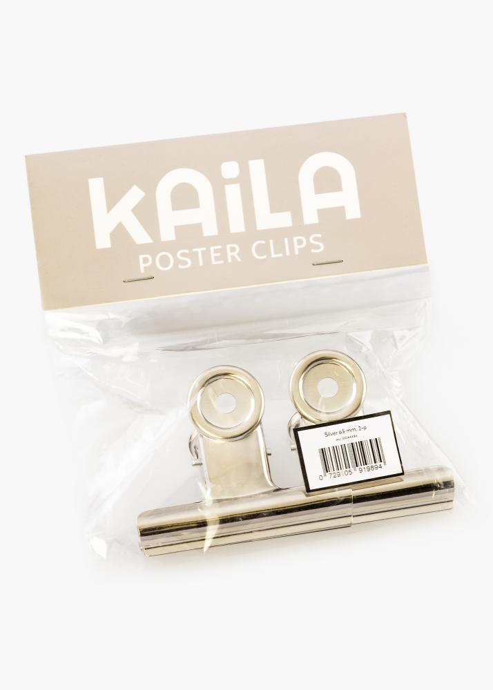 KAILA reklaamplakat Clip hobedane 65 mm - 2 pk