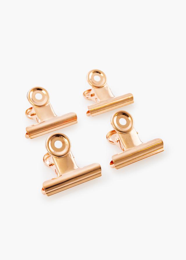 KAILA reklaamplakat Clip Rose Gold 40 mm - 4 pk