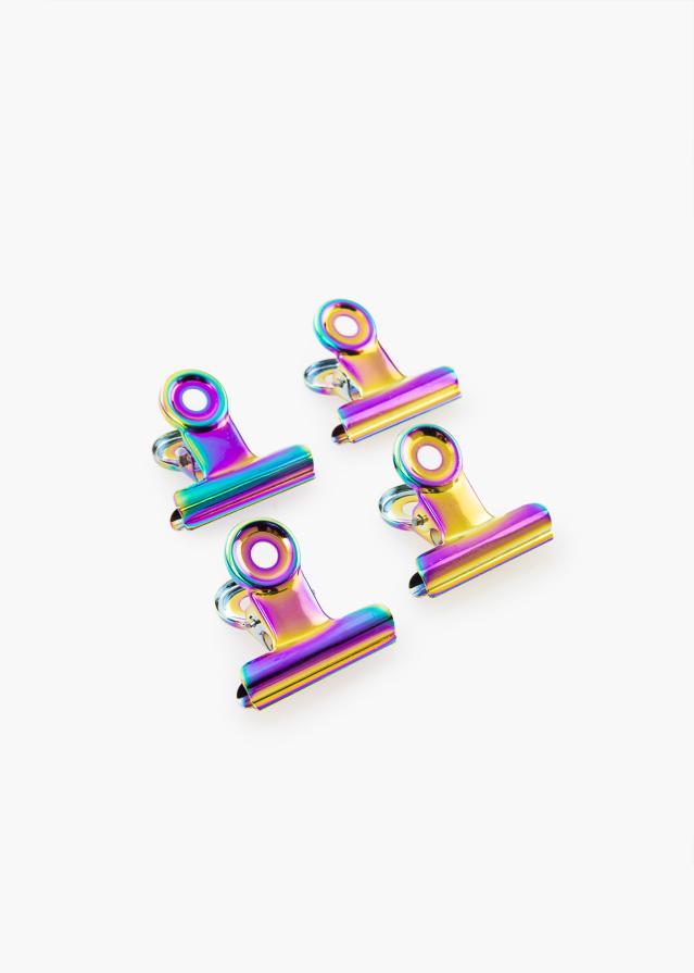 KAILA reklaamplakat Clip Rainbow 30 mm - 4 pk