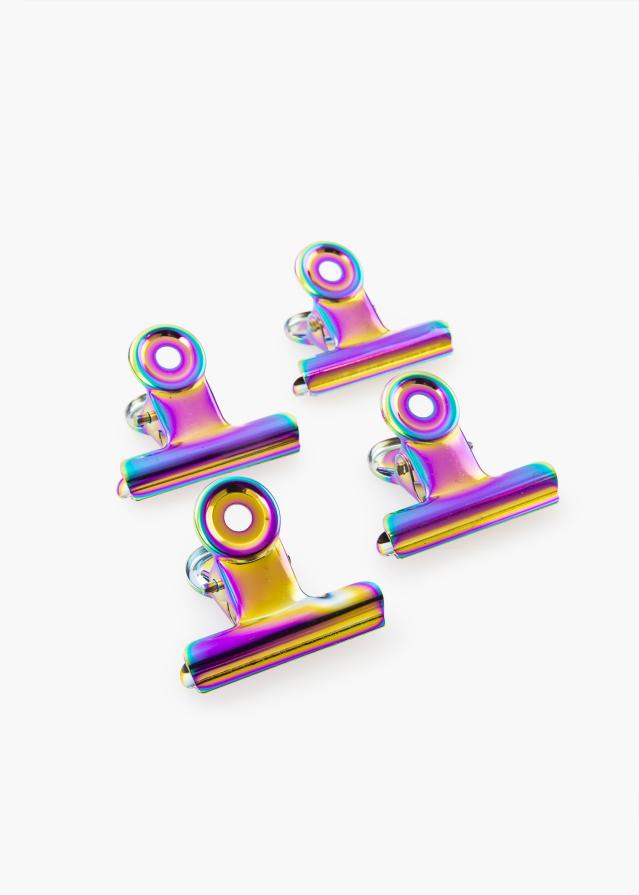 KAILA reklaamplakat Clip Rainbow 40 mm - 4 pk