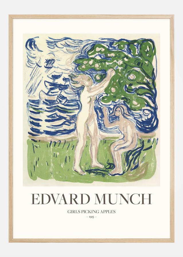 Edvard Munch - Girls Picking Apples reklaamplakat