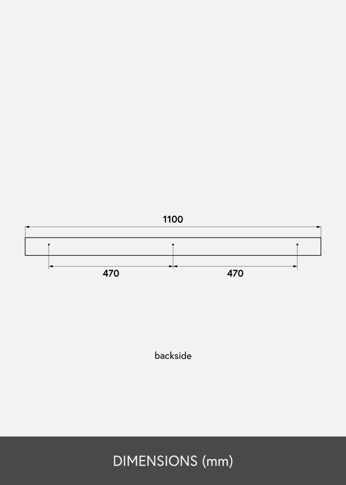 KAILA pildi riiul valge 110 cm