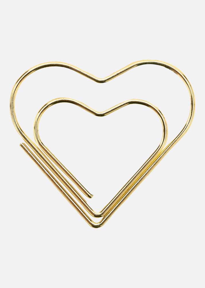 PAC metall Paperclip Heart kuldne