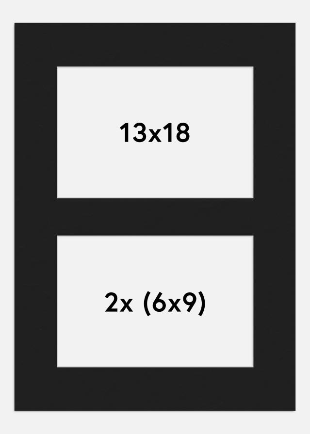 Paspartuu muster 13x18 cm - kollaaz 2 pildid (6x9 cm)