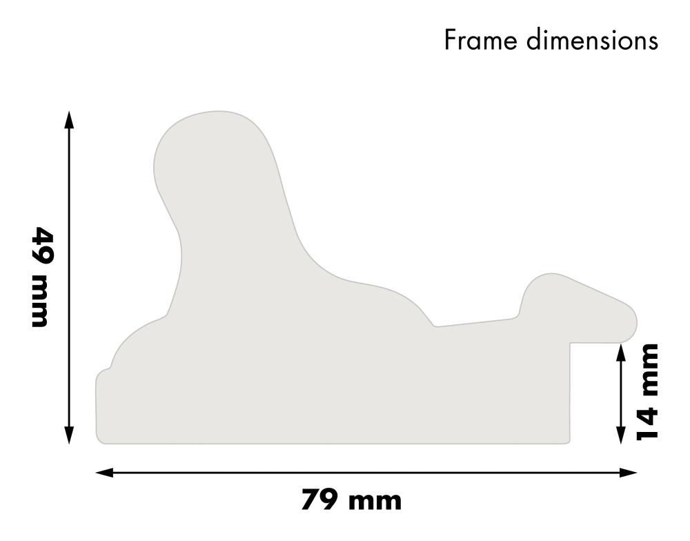 Raam Gysinge preemium kuldne 32,9x48,3 cm (A3+)