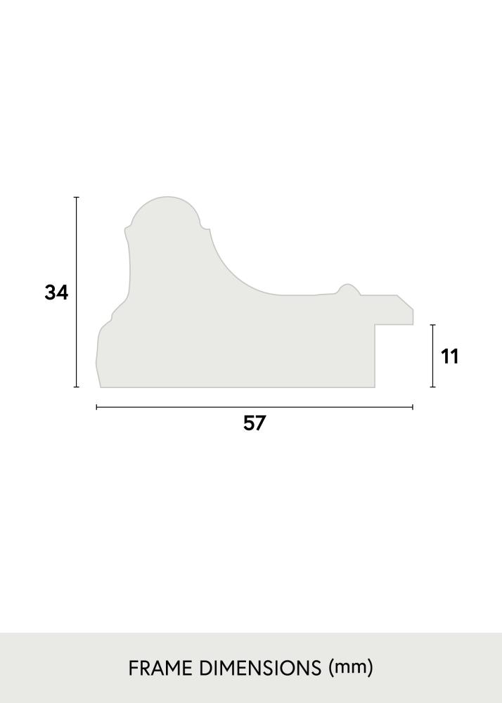 Raam Mora preemium valge 84,1x118,9 cm (A0)