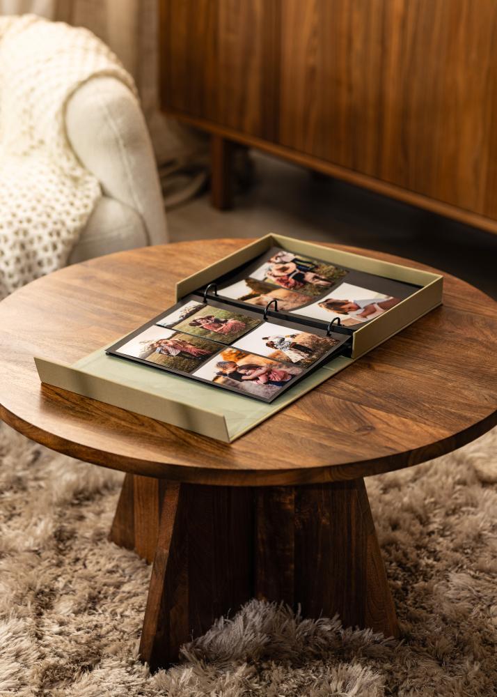 KAILA XOXO Vanilla - Coffee Table Photo Album (60 mustad lehekuljed / 30 lehte)