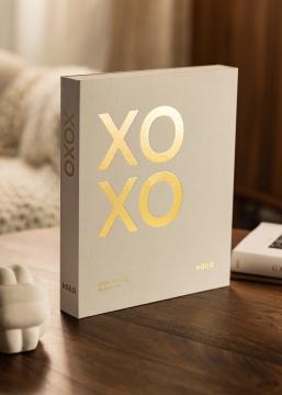 KAILA XOXO Creme - Coffee Table Photo Album (60 mustad lehekuljed / 30 lehte)