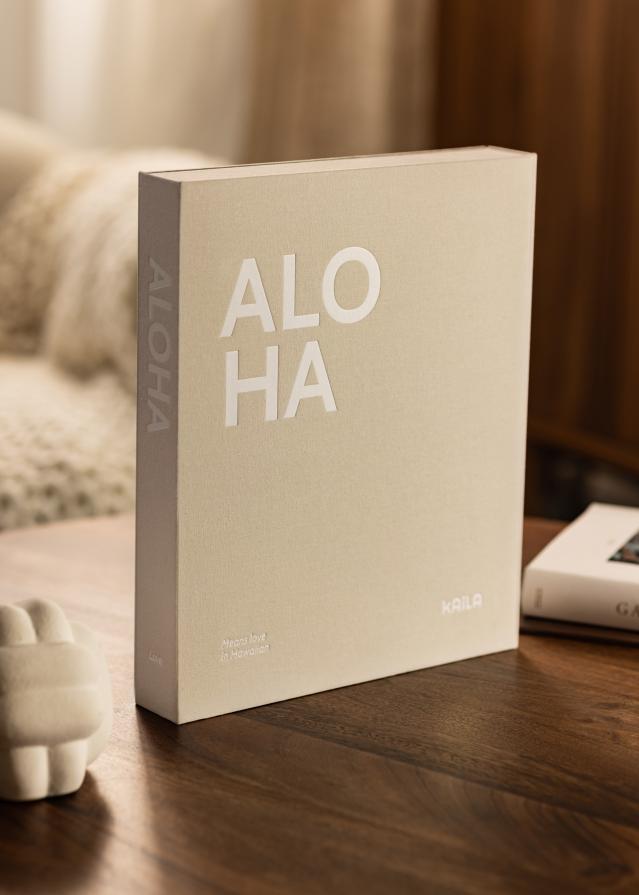 KAILA ALOHA - Coffee Table Photo Album (60 mustad lehekuljed / 30 lehte)