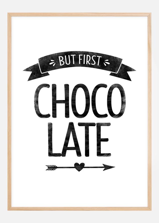 But first chocolate Retro reklaamplakat