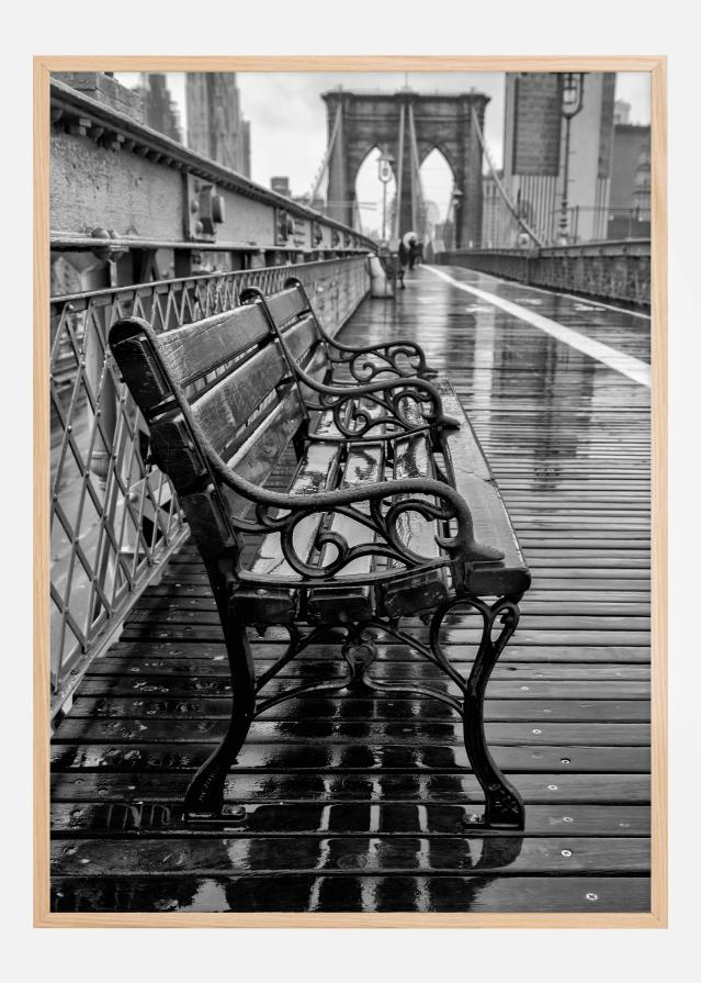 Rainy day on the bridge reklaamplakat